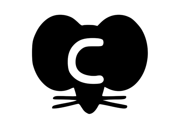Cute Cartoon Mouse with Mono C