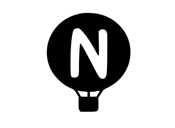 Hot Air Balloon with Mono N