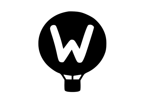 Hot Air Balloon with Mono W
