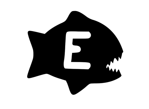 Piranha Fish with Playful Mono E