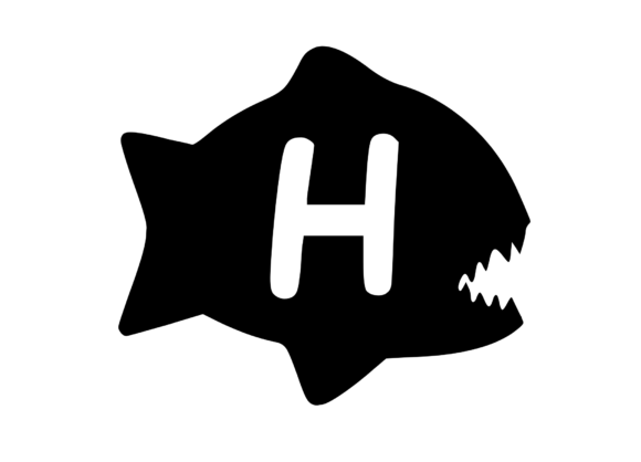 Piranha Fish with Playful Mono H