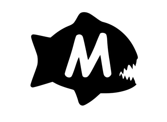 Piranha Fish with Playful Mono M