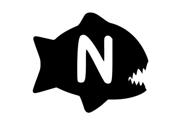 Piranha Fish with Playful Mono N