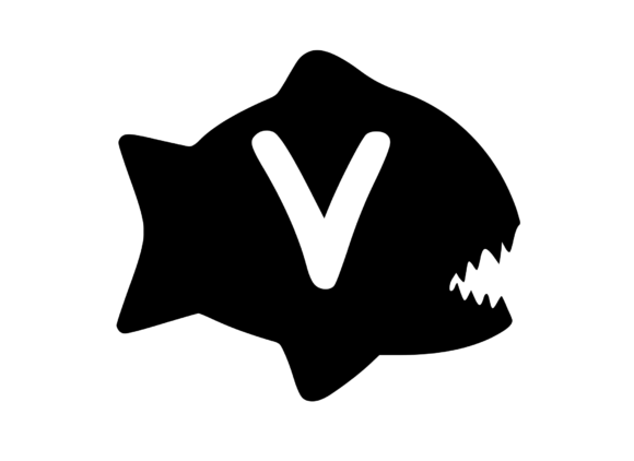 Piranha Fish with Playful Mono V