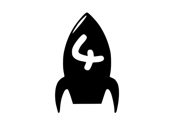 Space Rocket with Playful Mono 4