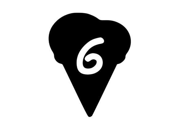 Yummy Ice Cream Cone with Mono 6