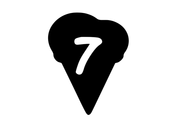 Yummy Ice Cream Cone with Mono 7