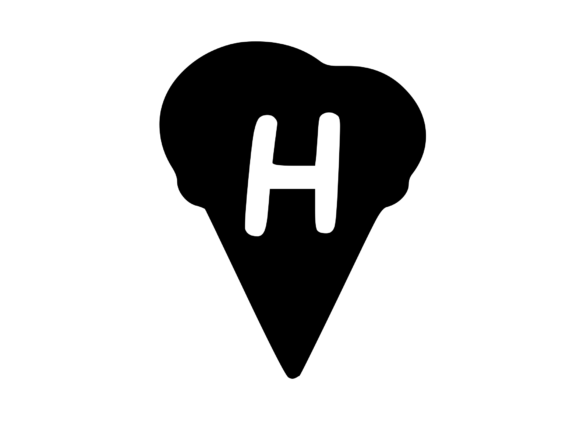 Yummy Ice Cream Cone with Mono H