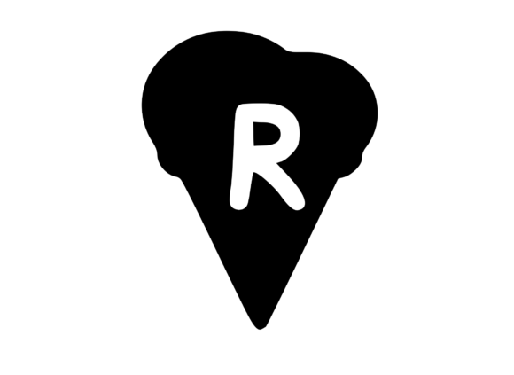 Yummy Ice Cream Cone with Mono R